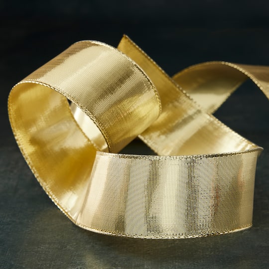 12 Pack: 1.5" x 3yd. Metallic Wired Ribbon by Celebrate It®